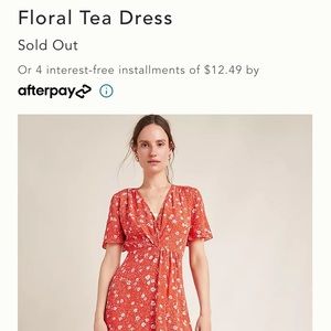 Kachel x Anthro Floral Tea Dress